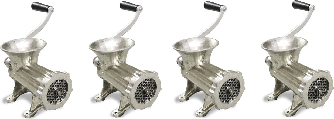 Omcan - No. #12 Cast Iron Light-Duty Manual Meat Mincer, Pack of 2 - 23541
