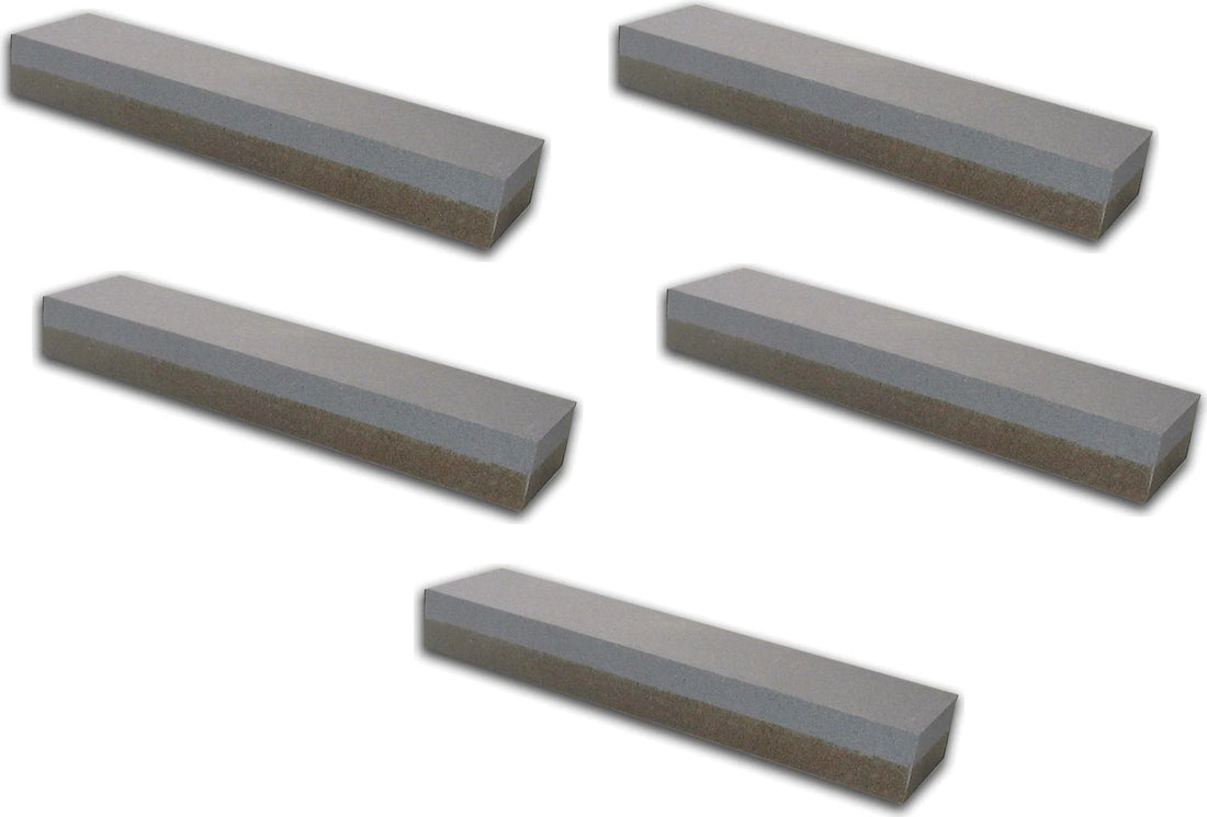 Omcan - Norton Aluminum Oxide Quick Cut Bench Combination, Pack of 5 - 10976