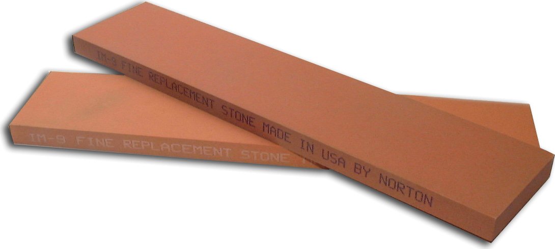 Omcan - Norton Indian Replacement Oil Stone IM9 Fine, Pack of 2 - 10975
