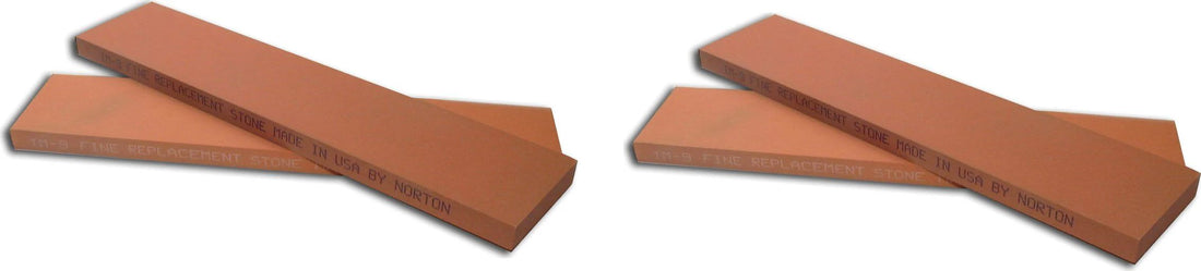 Omcan - Norton Indian Replacement Oil Stone IM9 Fine, Pack of 4 - 10975