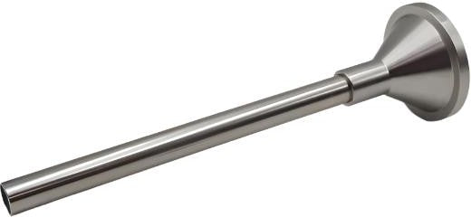 Omcan - Nozzle/Stainless Steel Horn, Short Extension. diam.15mm x internal diam. 12mm L.use 160 mm (6-1/4") Tube - 19420