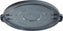 Omcan - Polypropylene Gray Lid for Heavy-duty Trash Can for Item 47516, Pack of 4 - 47517