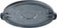 Omcan - Polypropylene Gray Lid for Heavy-duty Trash Can for Item 47516, Pack of 6 - 47517