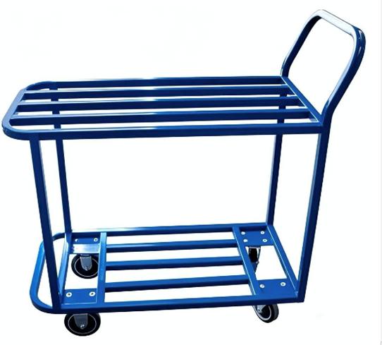Omcan - Powder Coated Blue All Welded Stocking Cart - 48655