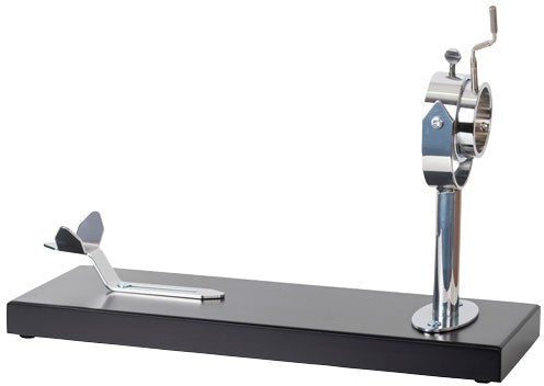 Omcan - Prosciutto Holder with Wooden Base and Rotating Handle - 48229