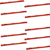 Omcan - Red 2” x 30” Parsley Runner, Pack of 10 - 10802