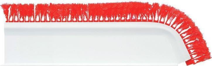 Omcan - Red Curved 3" x 30" Divider with 1" Parsley, Pack of 4 - 10816