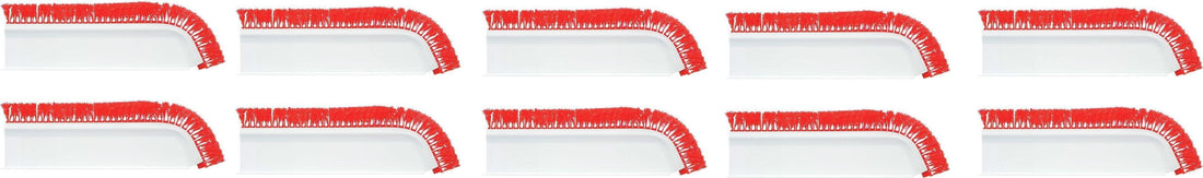 Omcan - Red Curved 3" x 30" Divider with 1" Parsley, Pack of 5 - 10816