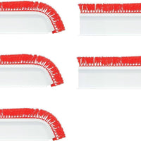 Omcan - Red Curved 3" x 30" Divider with 2" Parsley, Pack of 5 - 10817