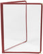Omcan - Red Double Fold Menu Holder, Pack of 40 - 39796
