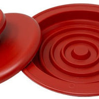Omcan - Red Plastic Hamburger Patty Press, Pack of 12 - 48112