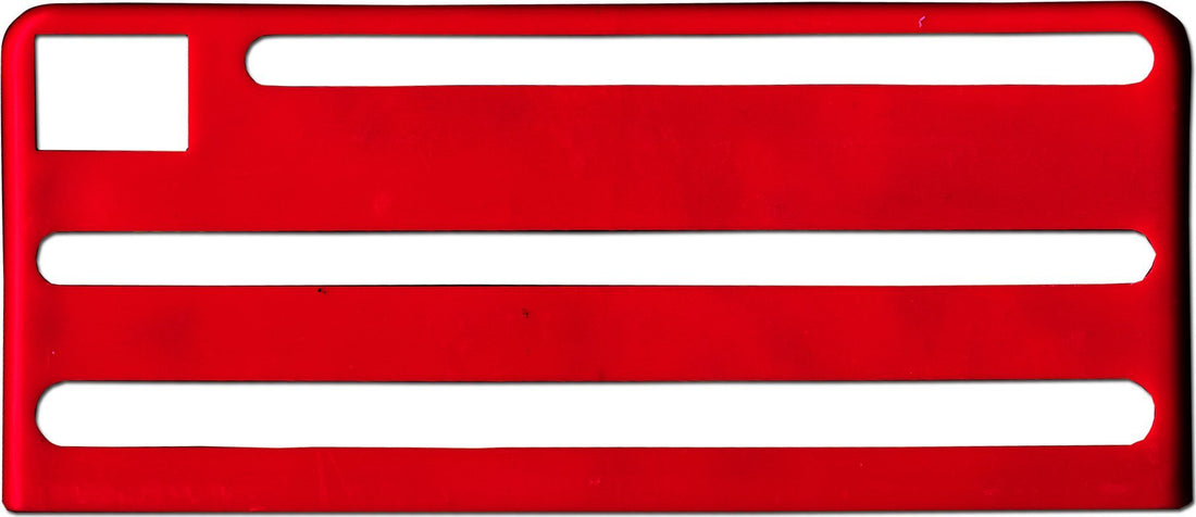 Omcan - Red Plastic Insert For Extra Small Stainless Steel Knife Rack, Pack of 10 - 12919