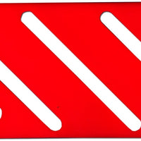 Omcan - Red Plastic Insert For Small Stainless Steel Knife Rack, Pack of 10 - 12932