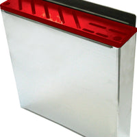 Omcan - Red Plastic Insert For Small Stainless Steel Knife Rack, Pack of 10 - 12932