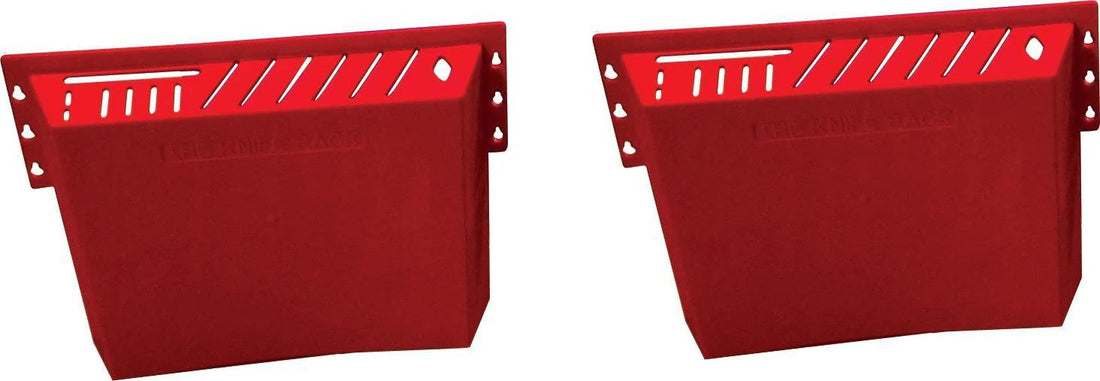 Omcan - Red Plastic Knife Rack, Pack of 2 - 11543