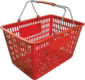 Omcan - Red Shopping Basket, 10/cs - 13025