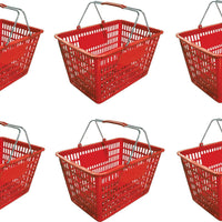 Omcan - Red Shopping Basket, Pack of 5 - 13025