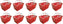 Omcan - Red Shopping Basket, Pack of 5 - 13025