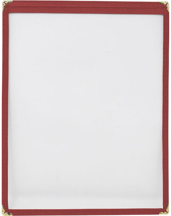 Omcan - Red Single Menu Holder, Pack of 100 - 39792