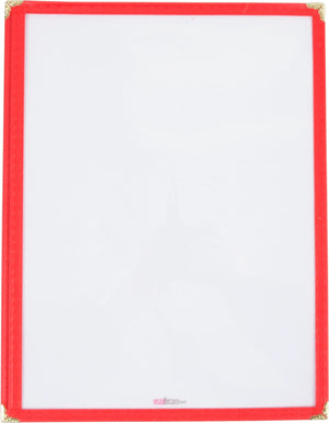 Omcan - Red Triple Fold Menu Holder, 50/cs - 39800