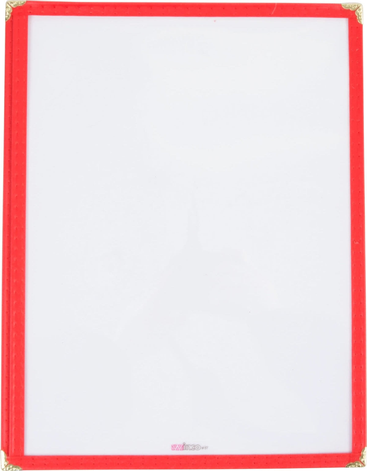 Omcan - Red Triple Fold Menu Holder, Pack of 25 - 39800