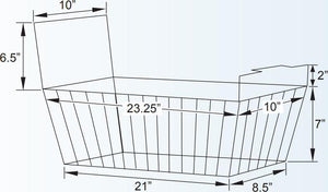 Omcan - Replacement Basket For 31457 & 37815 Ice Cream Freezers, 10/cs - 28456