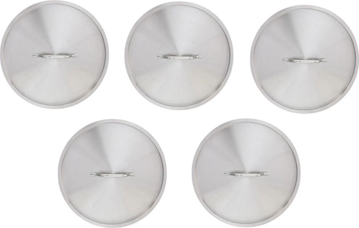 Omcan - Replacement Lid For 24 QT Stainless Steel Stock Pot, Pack of 4 - 80457