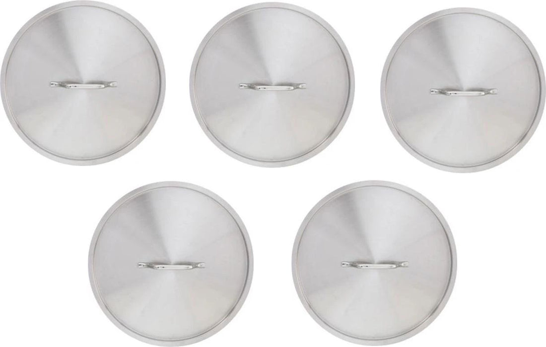 Omcan - Replacement Lid For 24 QT Stainless Steel Stock Pot, Pack of 5 - 80457