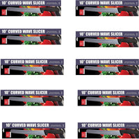 Omcan - Retail-Ready 10" Curve Waved I-Slicer, Pack of 10 - 21878