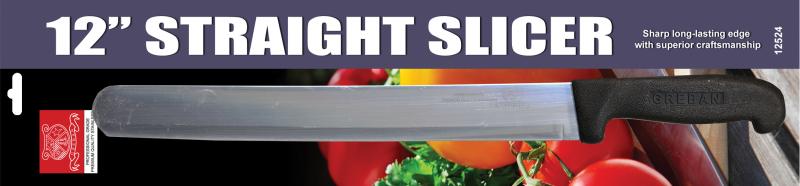 Omcan - Retail-Ready 12" Straight Slicer, Pack of 4 - 21880