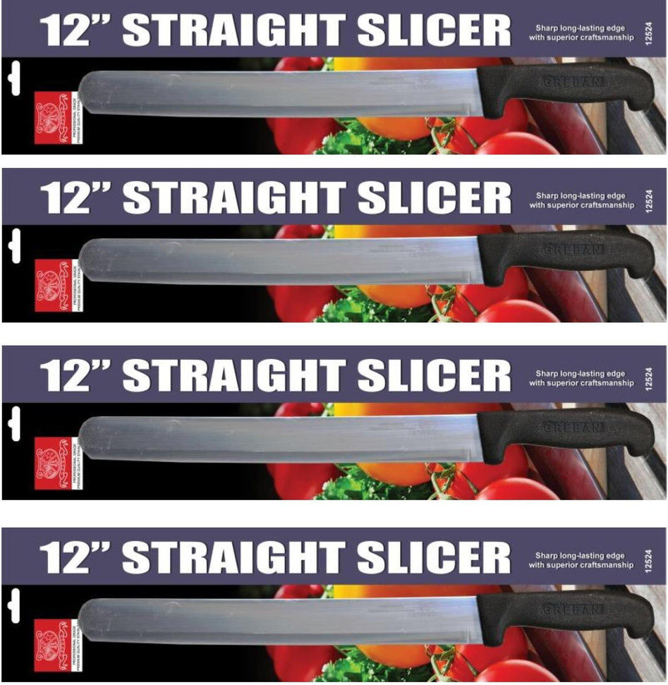 Omcan - Retail-Ready 12" Straight Slicer, Pack of 5 - 21880