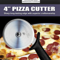 Omcan - Retail-Ready 4" Pizza Cutter, Pack of 5 - 21875