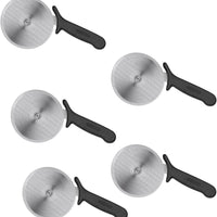 Omcan - Retail-Ready 4" Pizza Cutter, Pack of 5 - 21875