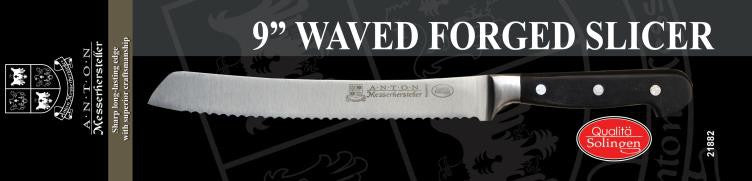 Omcan - Retail-Ready 9" Forged Wave Slicer, Pack of 3 - 21882