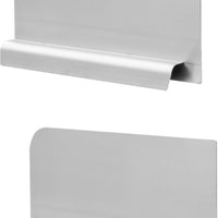 Omcan - Right Stainless Steel Splash Guard for 18″ x 18″ Pot Sinks, Pack of 2 - 47728