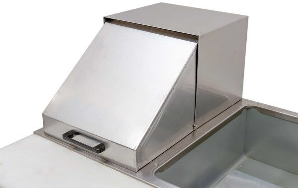 Omcan - Roll Top Cover with Handle for Stainless Steel Steam Table, Pack of 2 - 81124