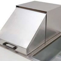 Omcan - Roll Top Cover with Handle for Stainless Steel Steam Table, Pack of 2 - 81124