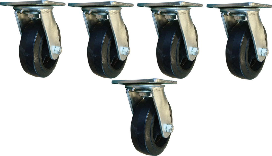 Omcan - Rotating Heavy Duty Industrial Platform Cart Caster, Pack of 4 - 13115