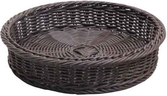 Omcan - Round Rattan Basket for 3-Tier Display Stand, Pack of 6 - 44295