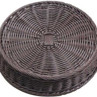 Omcan - Round Rattan Basket for 3-Tier Display Stand, Pack of 6 - 44295