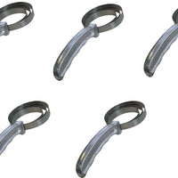 Omcan - Round Stainless Steel Meat Scraper, Pack of 5 - 10461