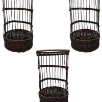 Omcan - Round Wicker Basket, Pack of 3 - 43112