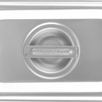 Omcan - Slotted 1/9-Size Stainless Steel Steam Table Pan Cover, Pack of 30 - 80285
