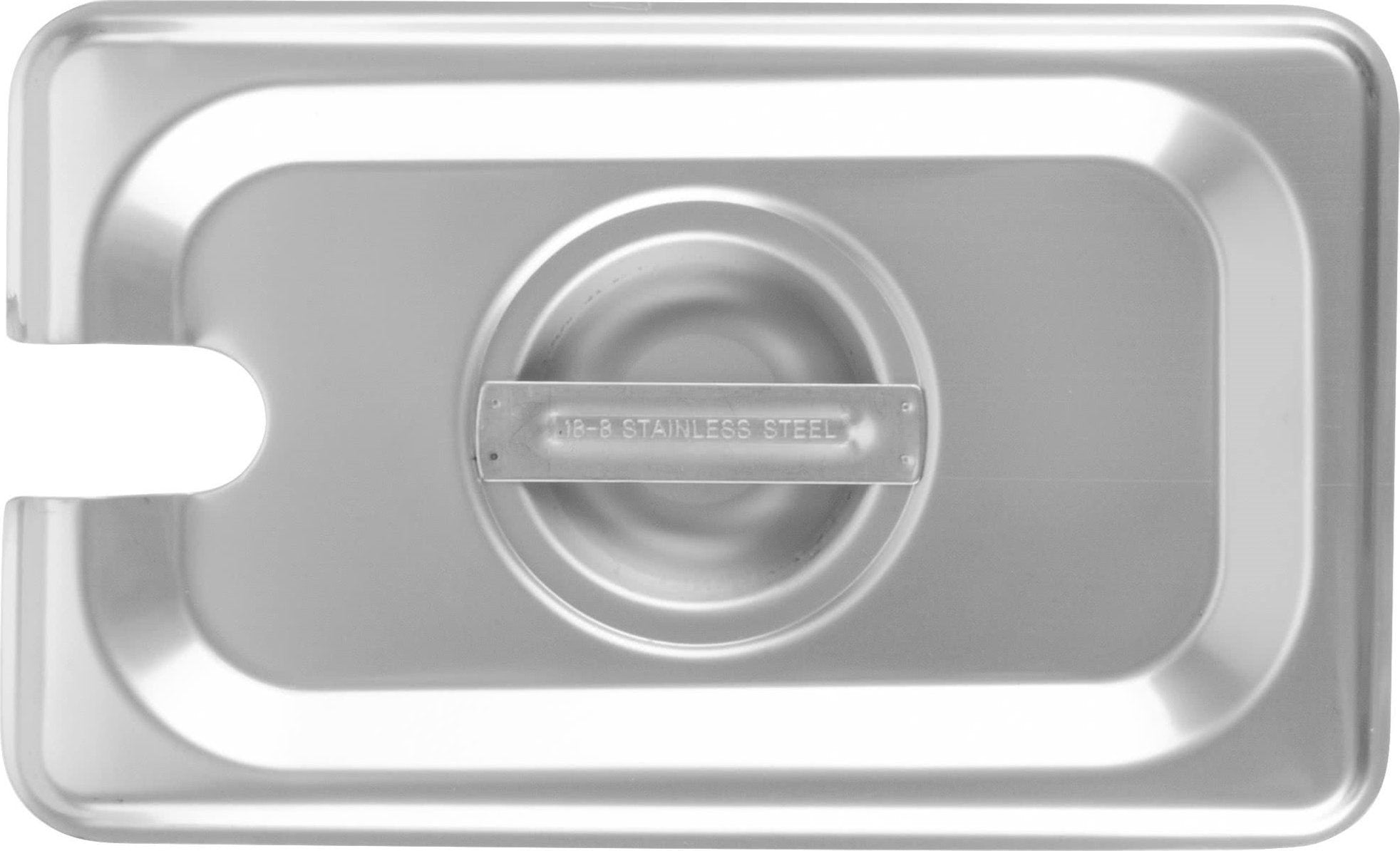 Omcan - Slotted Full Size Stainless Steel Steam Table Pan Cover, 10/cs - 80261