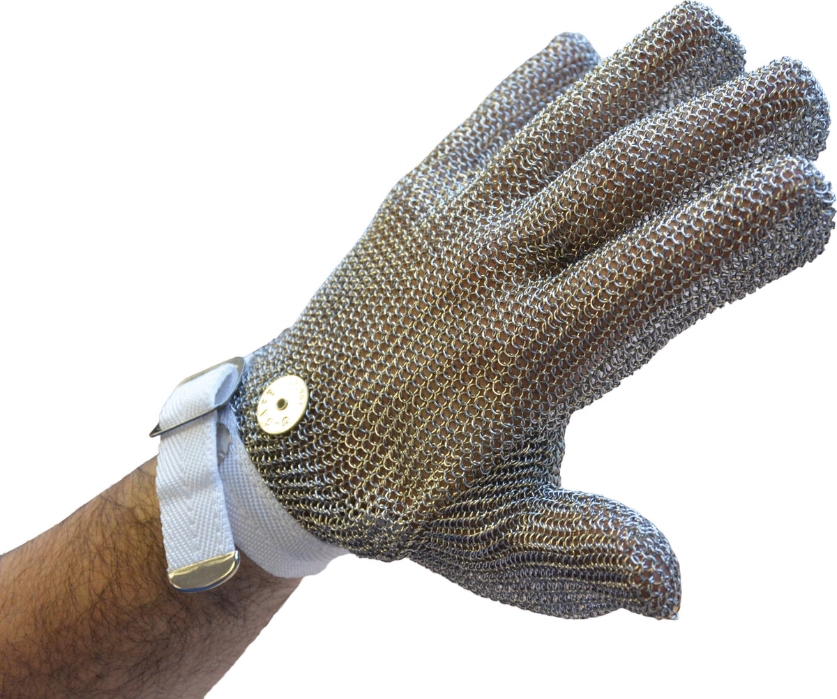 Omcan - Small Mesh Gloves with White Strap - 13558