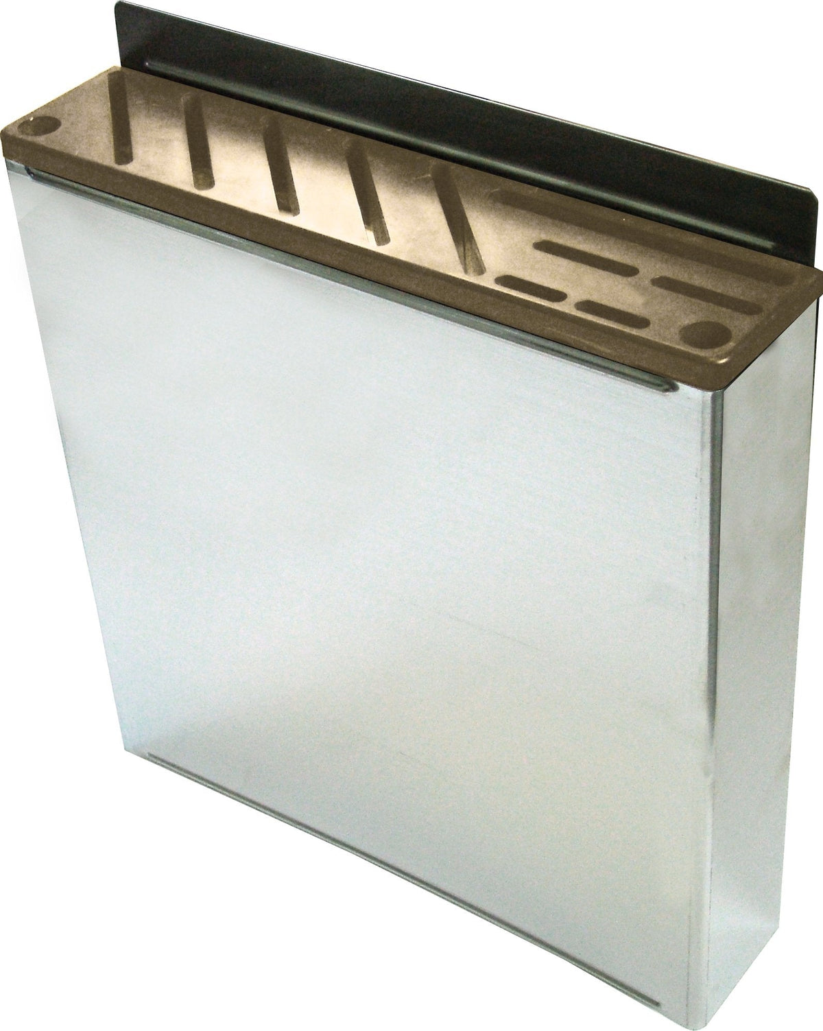 Omcan - Small Stainless Steel Knife Rack with Tan Insert, Pack of 2 - 12933