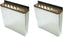 Omcan - Small Stainless Steel Knife Rack with Tan Insert, Pack of 2 - 12933