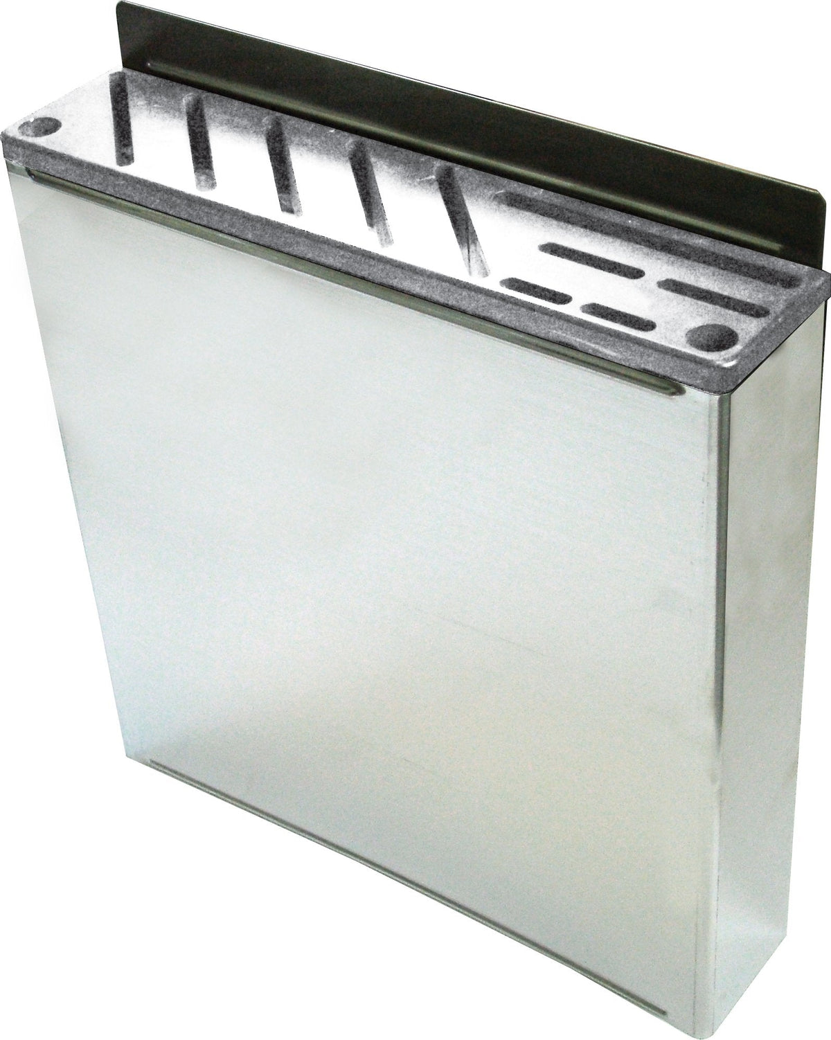 Omcan - Small Stainless Steel Knife Rack with White Insert, Pack of 2 - 12935