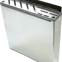 Omcan - Small Stainless Steel Knife Rack with White Insert, Pack of 2 - 12935