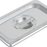 Omcan - Solid 1/9-Size Stainless Steel Steam Table Pan Cover, Pack of 30 - 80284